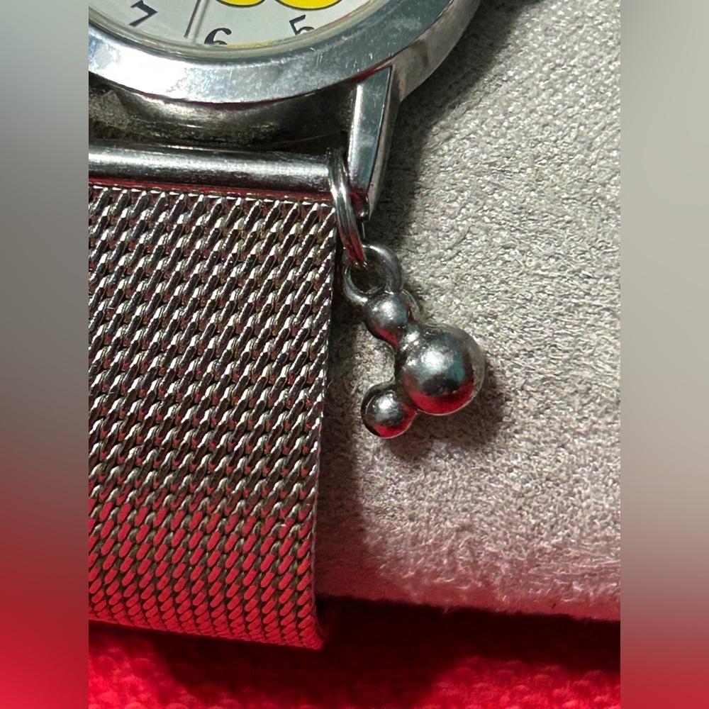 Disney BY SII Mickey Mouse Stainless Watch With Charm MU1249 New Battery - Picture 11 of 11